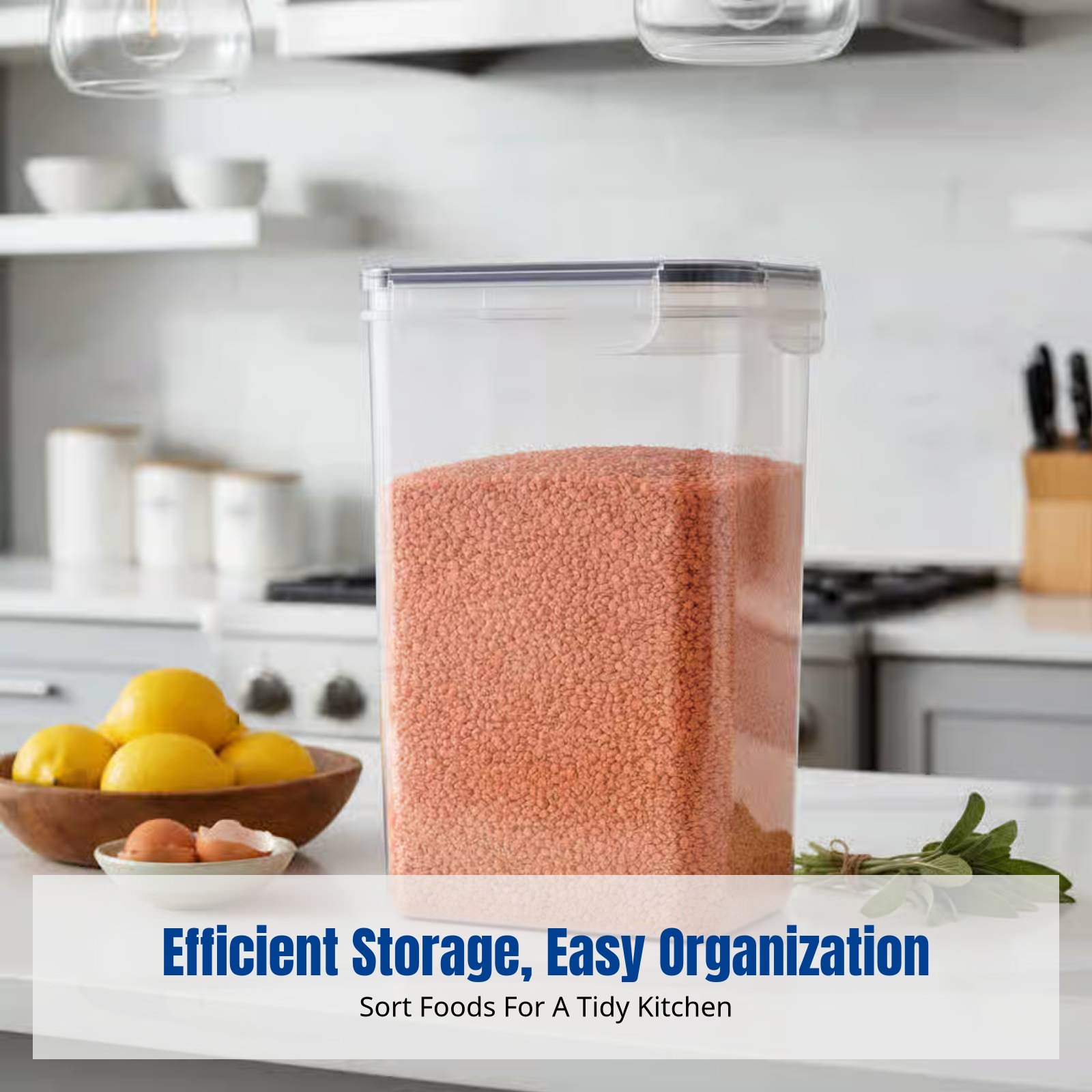 Food Storage Kitchen - مجموعة حاويات تخزين طعام محكمة الإغلاق،