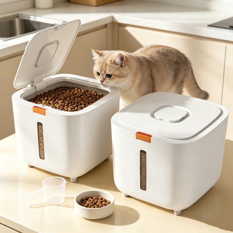 Food Storage For Dog - صندوق تخزين طعام الحيوانات الأليفة سعة