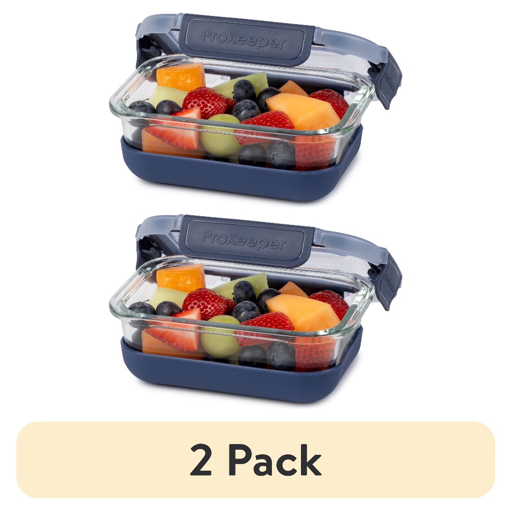 Food Storage In Pantry - عبوة من قطعتين: حاويات زجاجية لتخزين