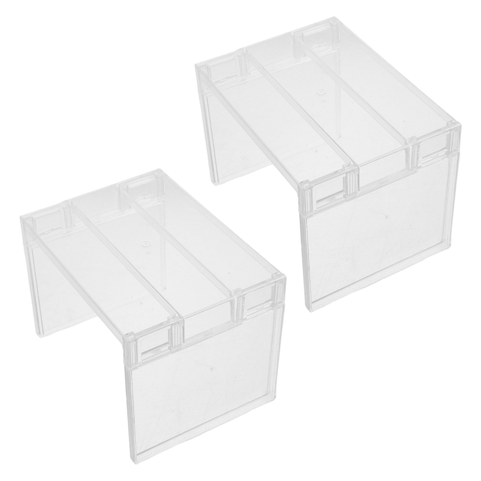 Food Storage And Organizer - قطعتان من رف تنظيم الثلاجة الشفاف،