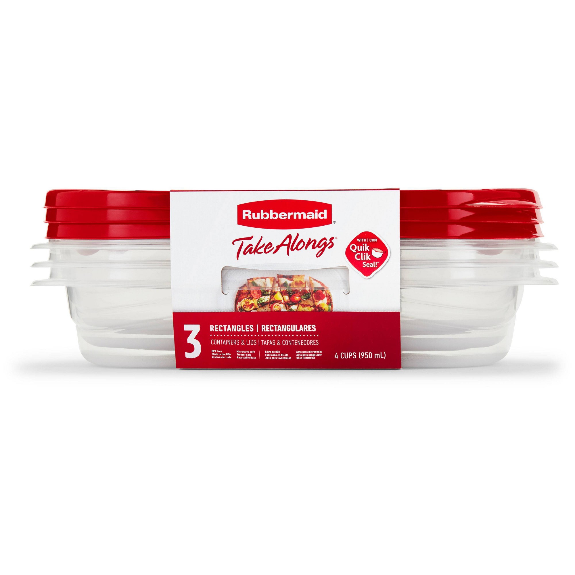 Food Storage Meal Prep - 3 قطع من حاويات تخزين الطعام