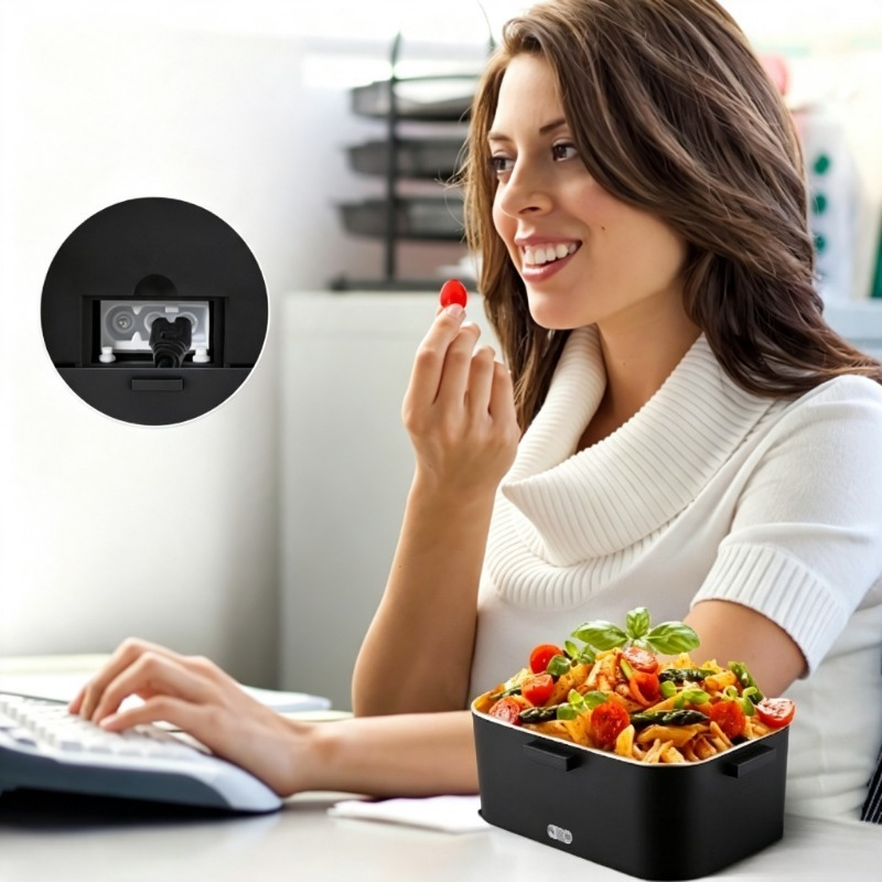 Portable Food Warmer - صندوق غداء كهربائي مُدفأ 110 فولت