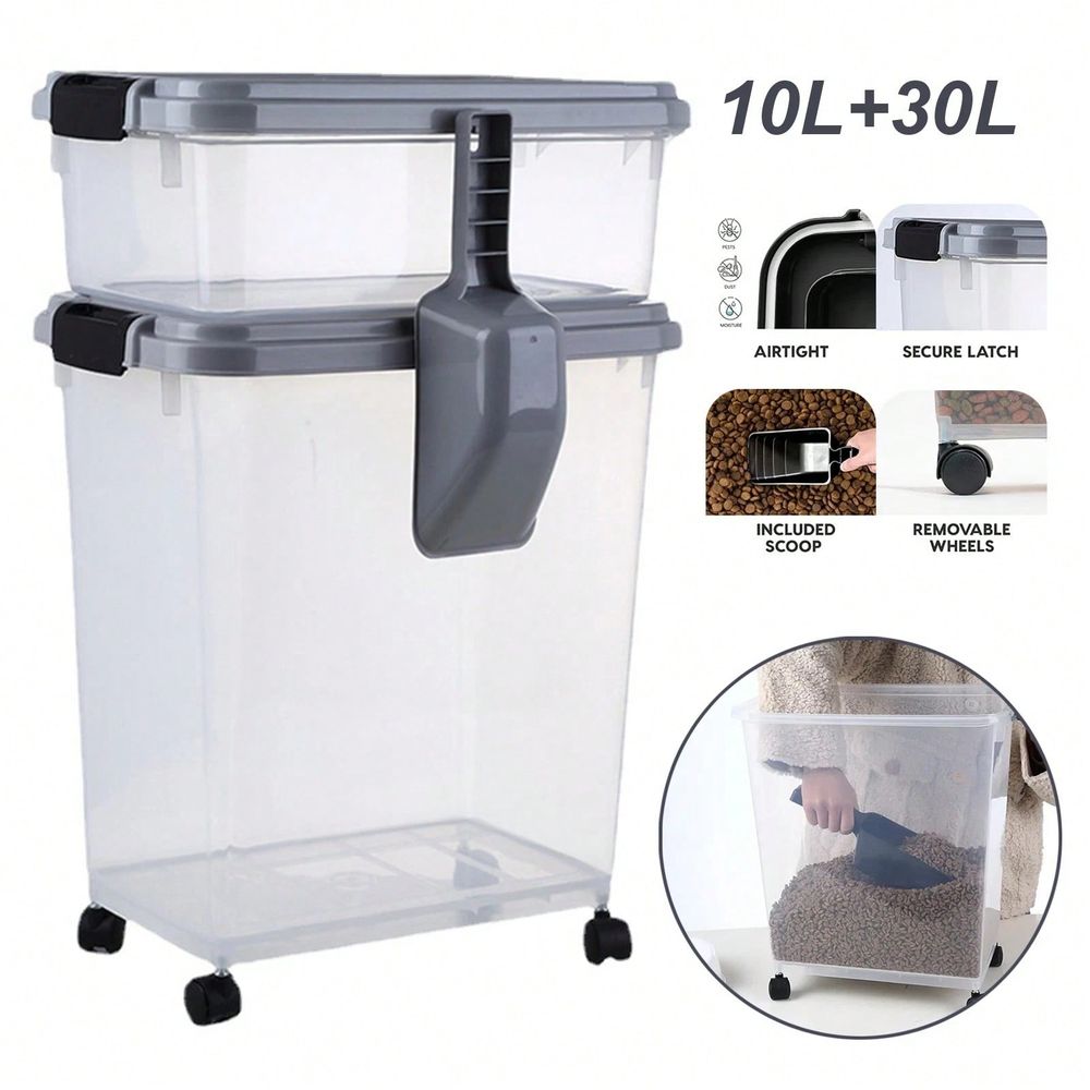 Food Storage For Dog - حاوية تخزين طعام، سعة 30 رطل