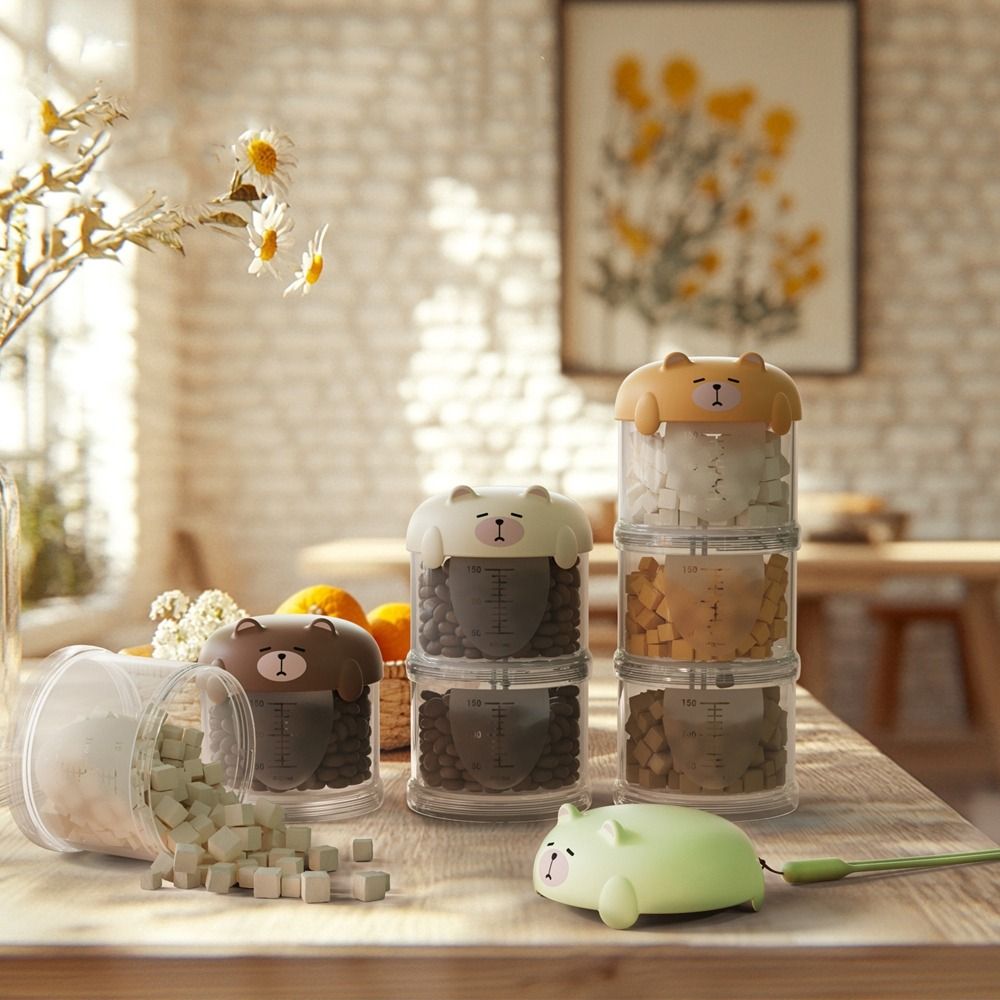 Food Storage For Dog - صندوق طعام عملي متعدد الطبقات للقطط