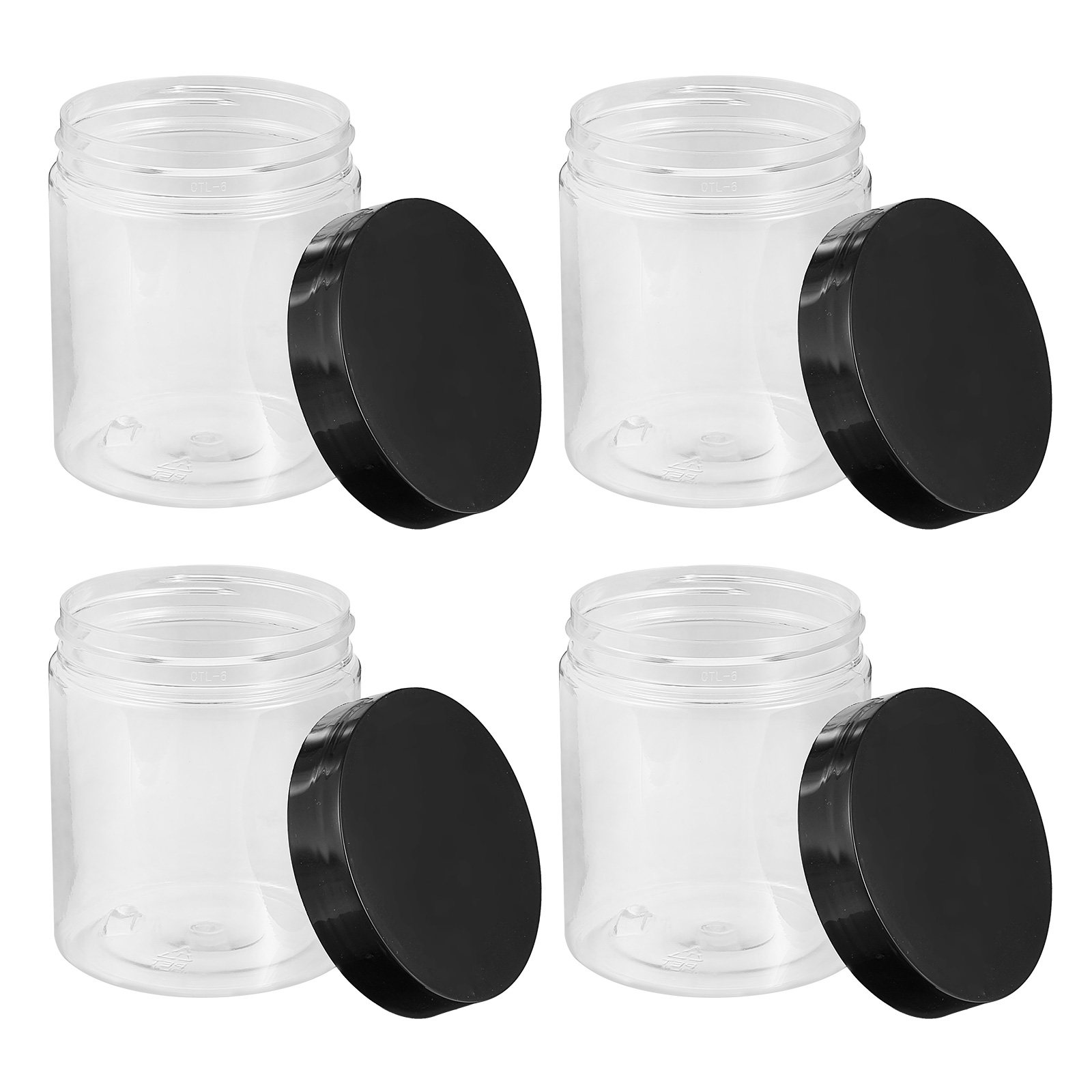 Food Storage Jars - 12 قطعة من عبوات التخزين البلاستيكية