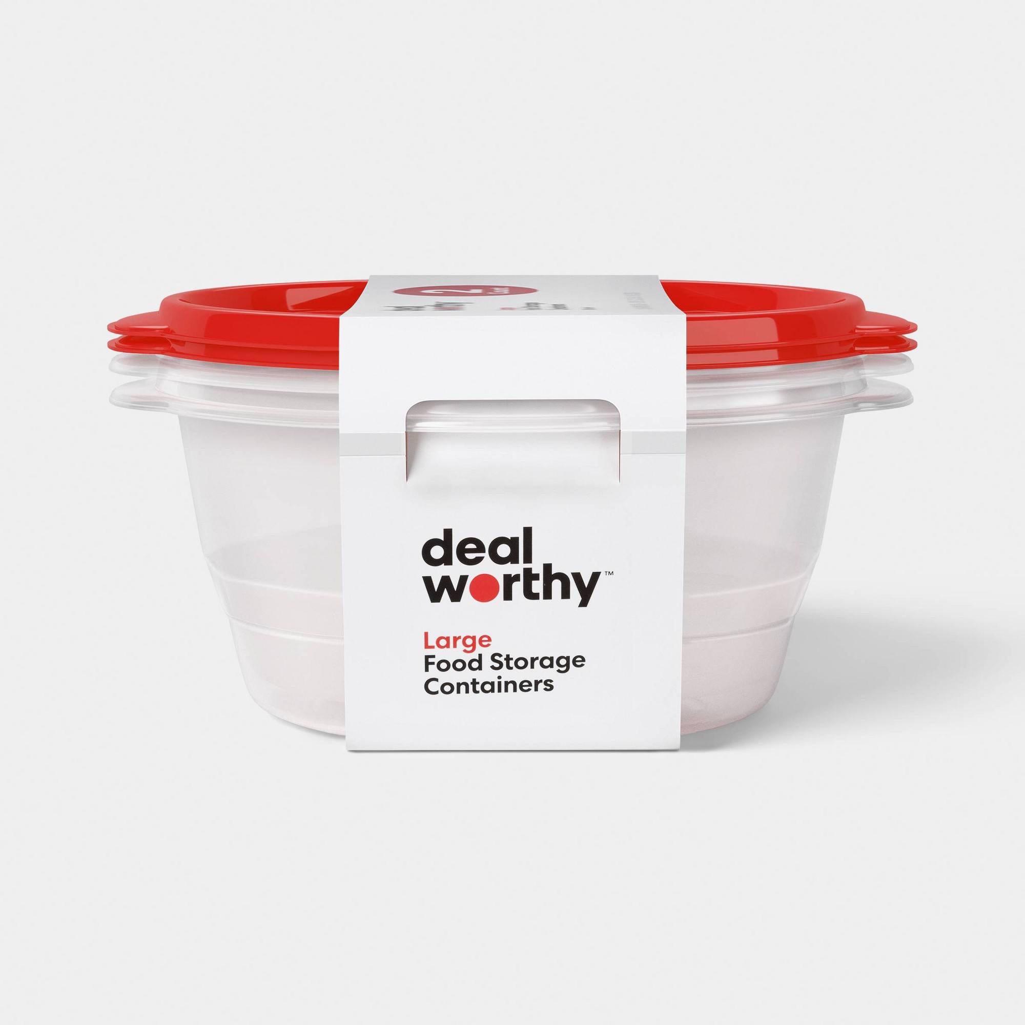 Food Storage Meal Prep - حاويات تخزين طعام كبيرة مستديرة سعة