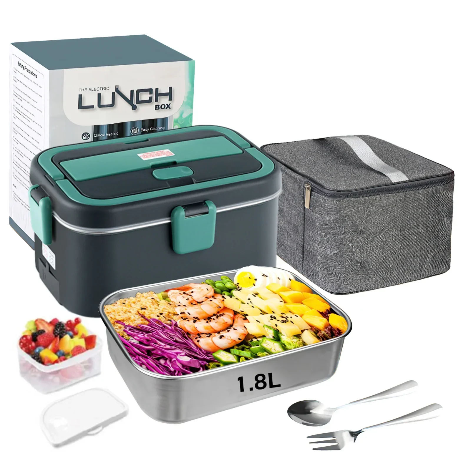 Portable Food Warmer - صندوق غداء كهربي جهاز تسخين الطعام