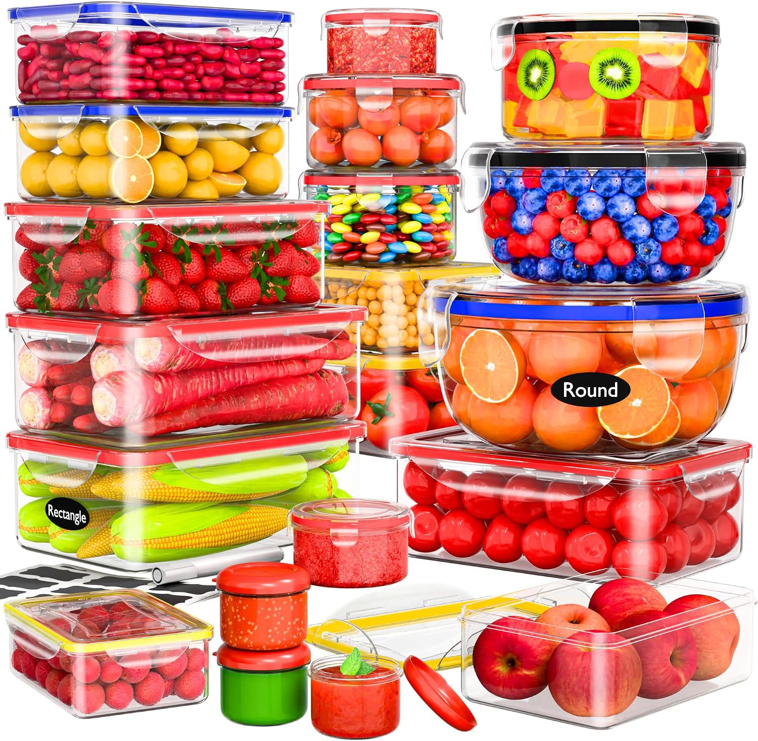 Food Storage In Pantry - روك بيري 40 قطعة من حاويات