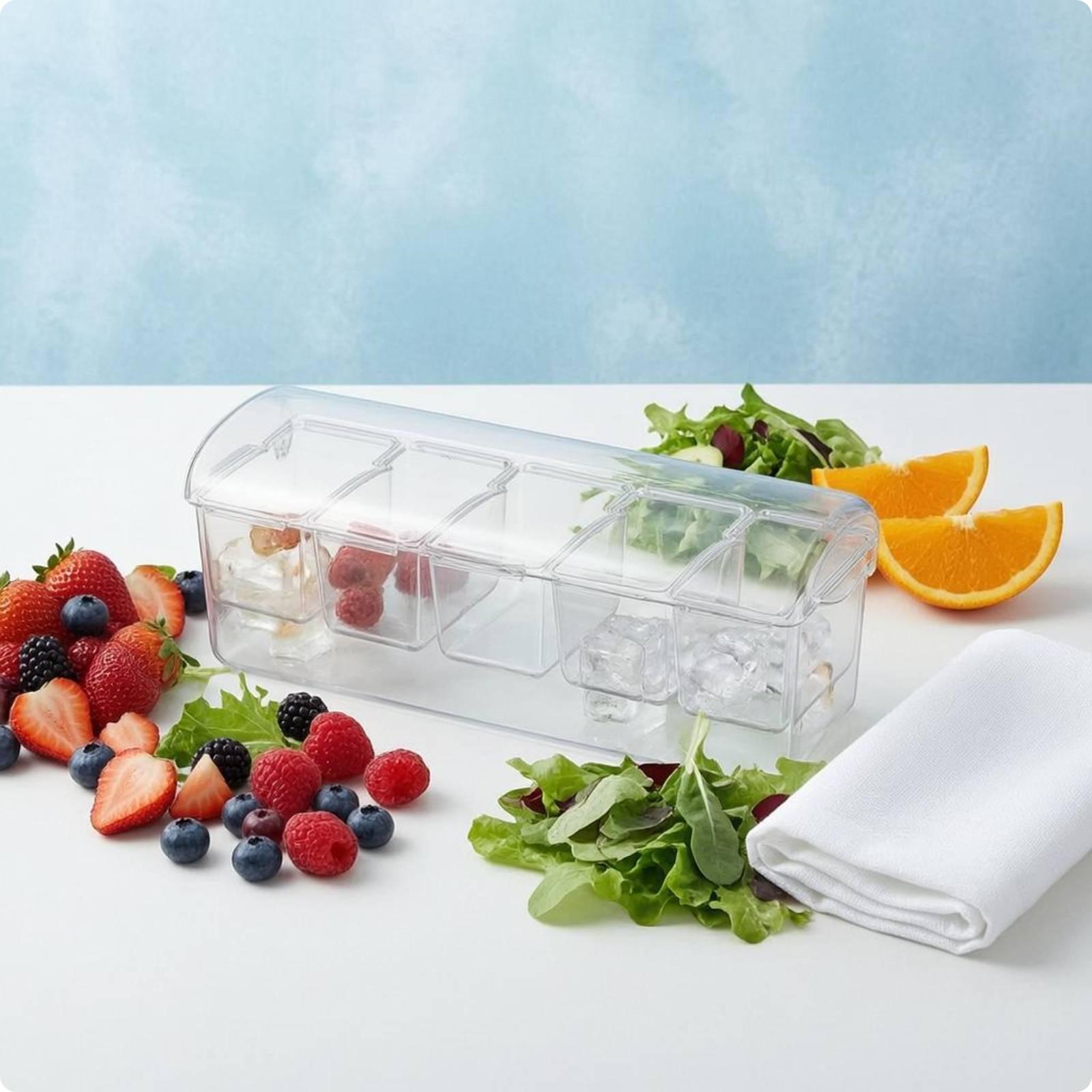 Food Storage Meal Prep - صندوق تخزين السلطة محكم الإغلاق، حاوية