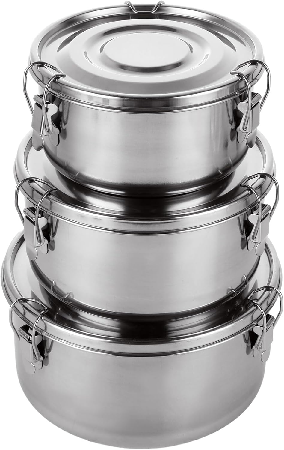 Stainless Lunch Box - QTLCOHD 3 قطع من حاويات تخزين