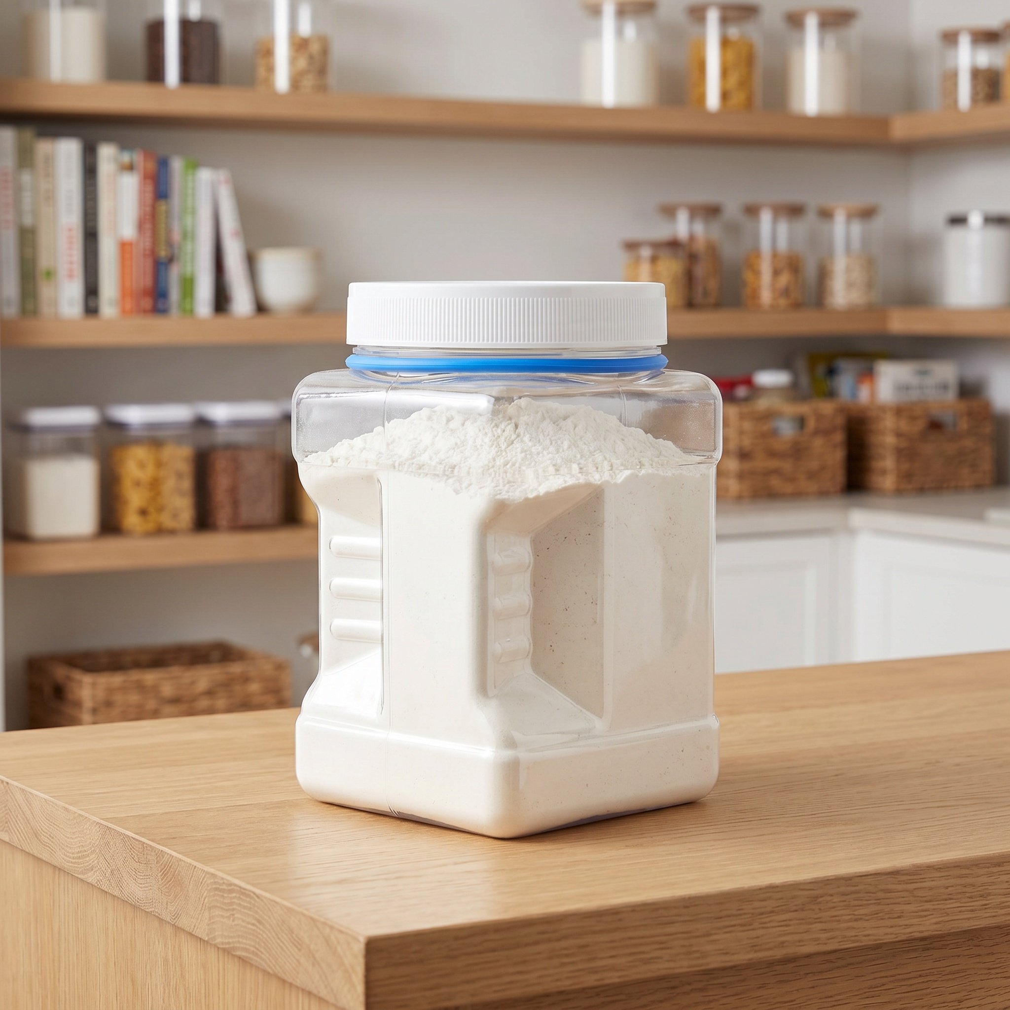 Food Storage Jars - 6 قطع من أوعية التخزين الشفافة