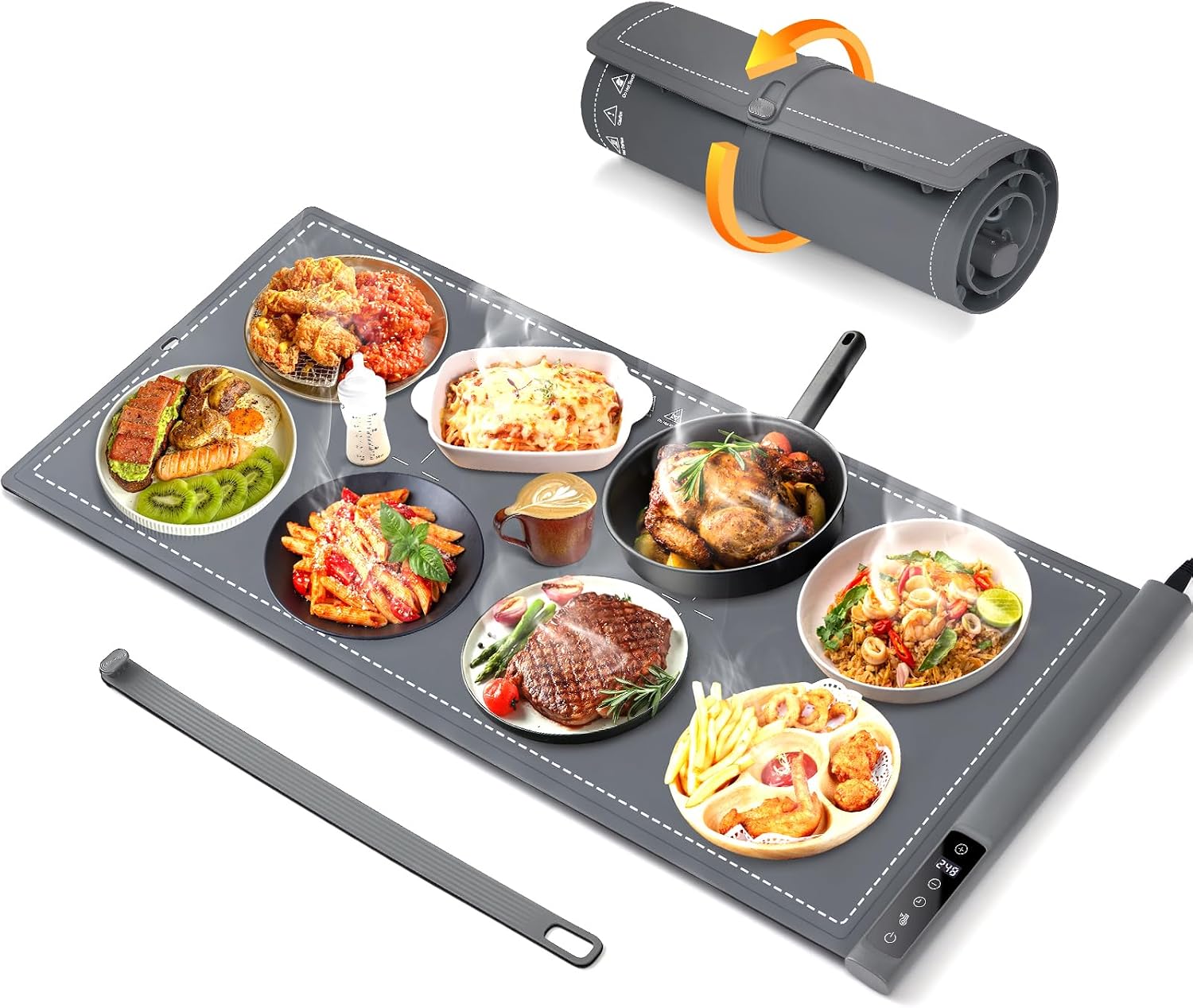 Portable Food Warmer - سجادة تسخين كهربائية كبيرة جدًا مقاس