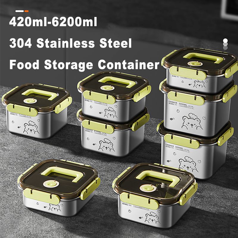Stainless Lunch Box - حاوية تخزين الطعام من الفولاذ المقاوم