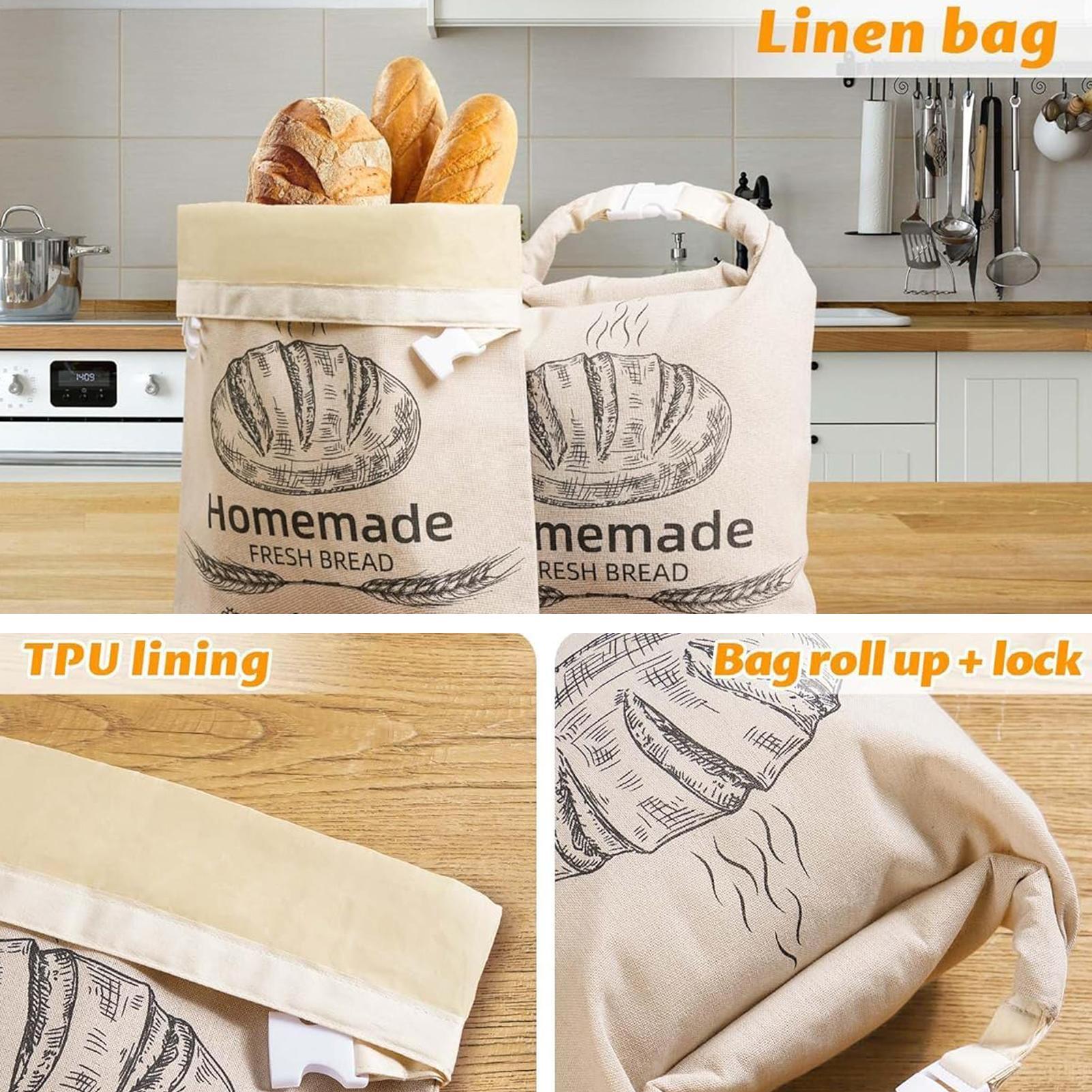 حقيبة خبز من الكتان قابلة لإعا - مراجعة Food Storage Reusable Bags وسعره