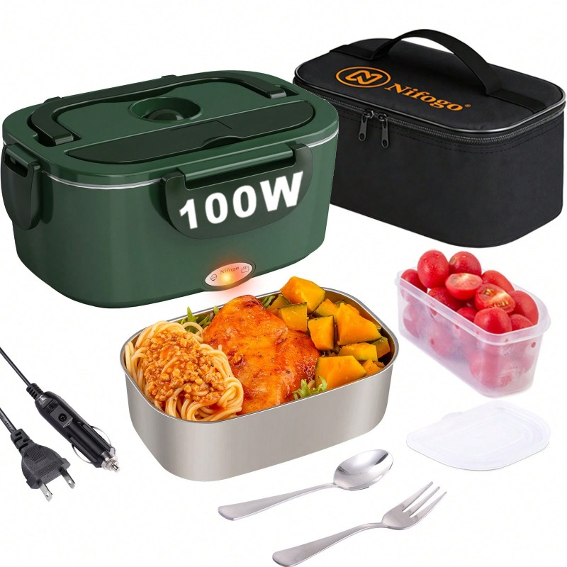 صندوق غداء كهربائي للتسخين بقو - مراجعة Portable Food Warmer وسعره
