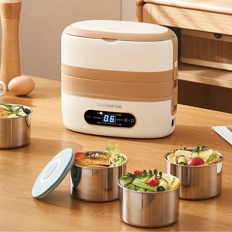 صندوق غداء كهربائي ذكي سعة 2 ل - مراجعة Stainless Lunch Box وسعره