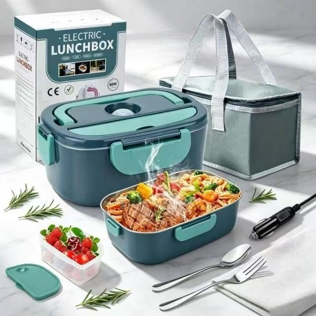 صندوق غداء كهربائي للتسخين بقو - مراجعة Portable Food Warmer وسعره