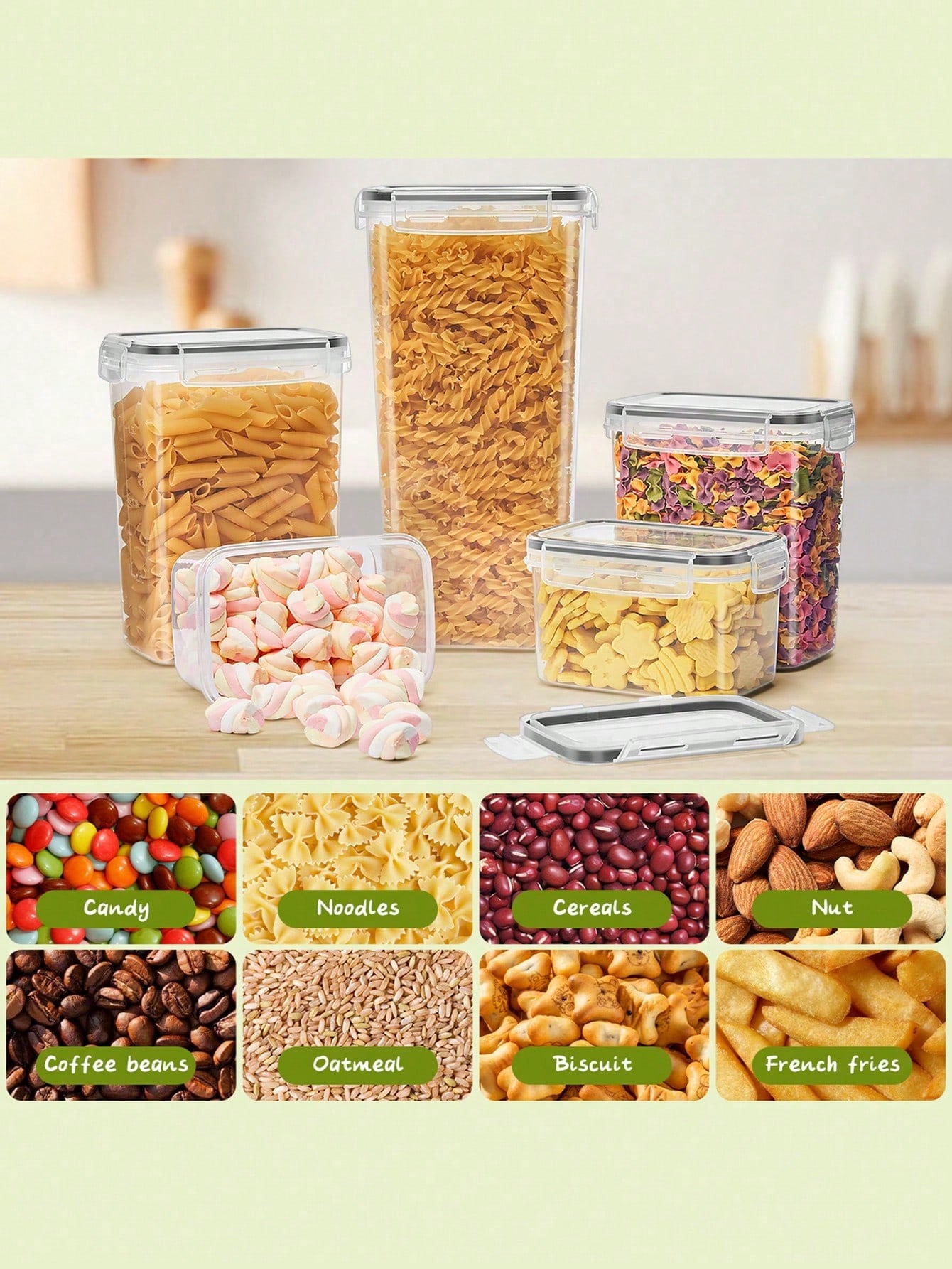 48 قطعة من حاويات تخزين الطعام - مراجعة Food Storage In Pantry وسعره