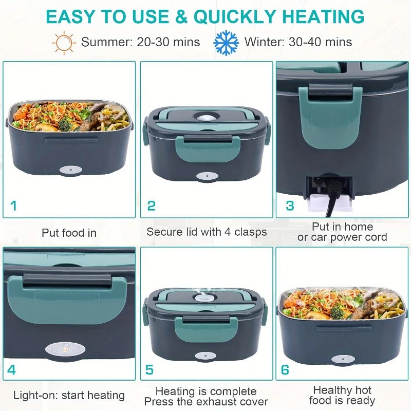 صندوق غداء محمول لتدفئة الطعام - مراجعة Portable Food Warmer وسعره