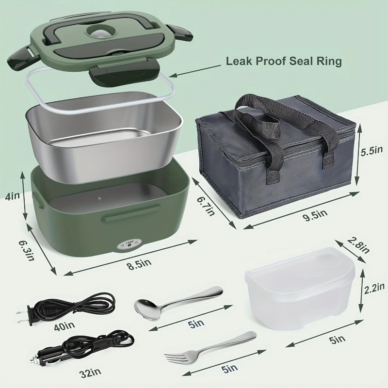 صندوق غداء محمول لتدفئة الطعام - مراجعة Portable Food Warmer وسعره