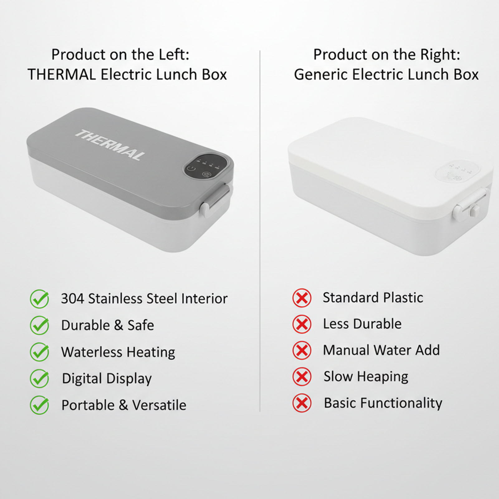 صندوق غداء مُسخّن من الفولاذ ا - مراجعة Portable Food Warmer وسعره