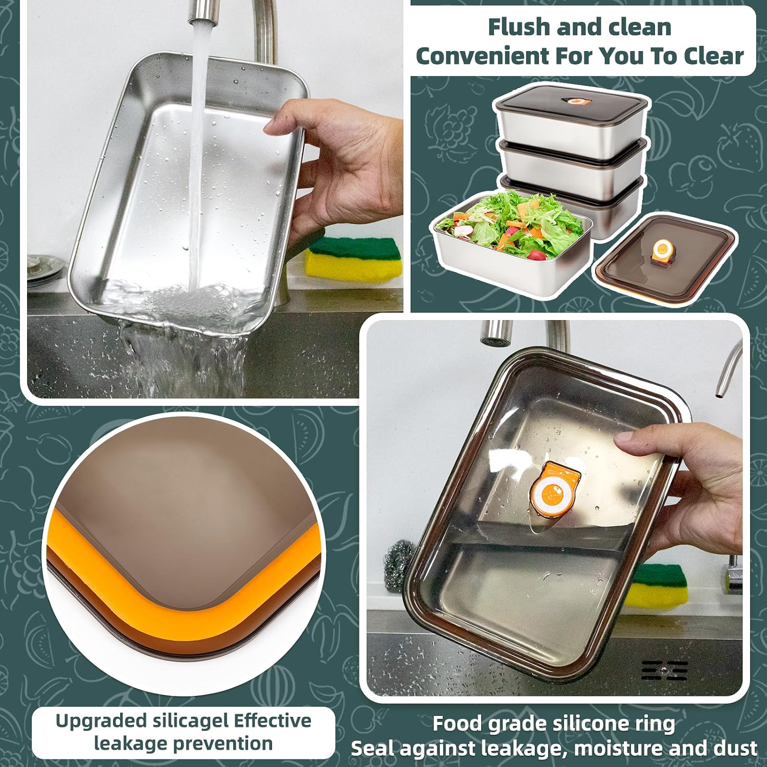 6 عبوات (57 أونصة) من حاويات ت - مراجعة Food Storage Meal Prep وسعره