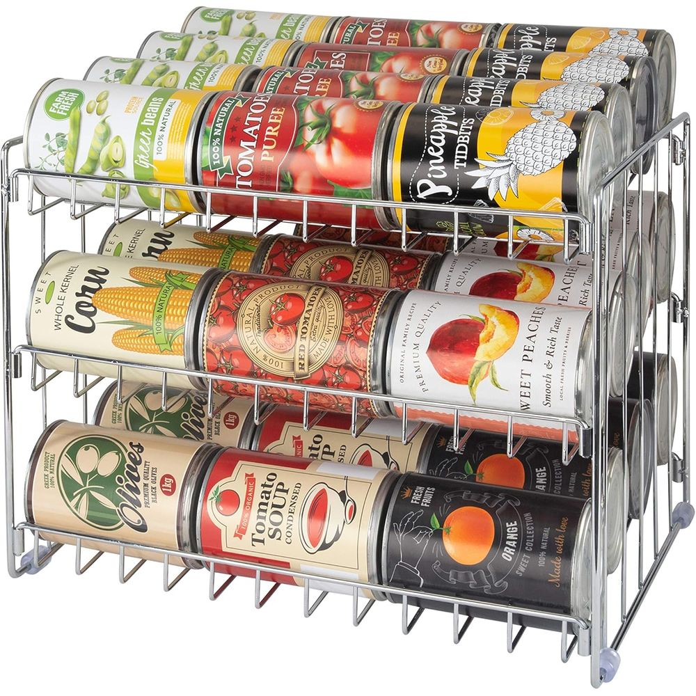 منظم علب بثلاث طبقات |   رف تخ - مراجعة Food Storage In Pantry وسعره