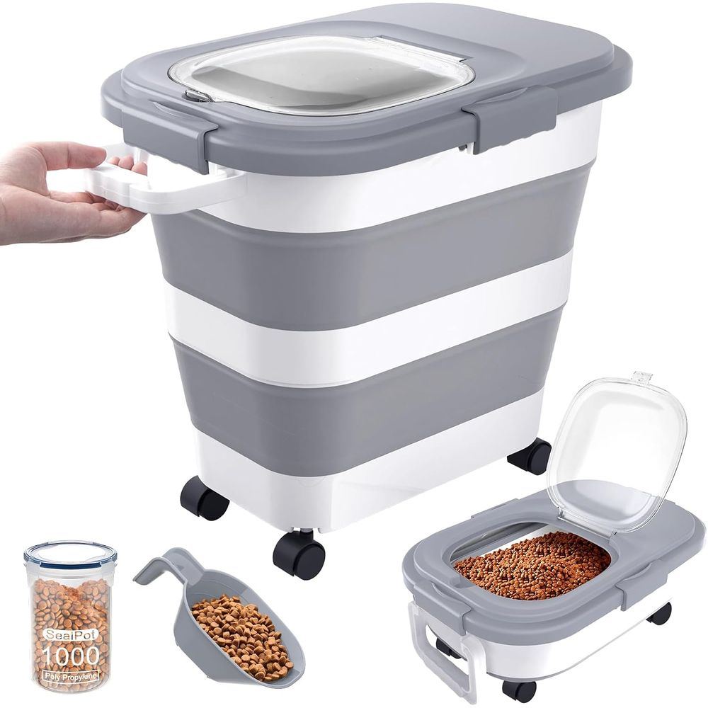حاوية تخزين طعام الكلاب محكمة  - مراجعة Food Storage For Dog وسعره