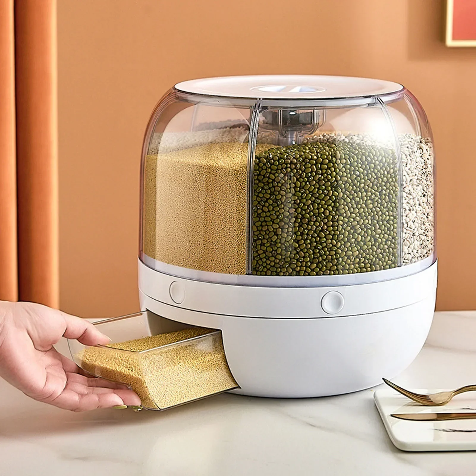 6 مقصورة 360 °   حاوية تخزين ط - مراجعة Food Storage In Pantry وسعره