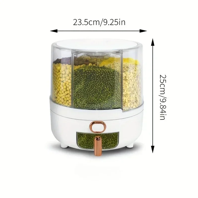 6 مقصورة 360 °   حاوية تخزين ط - مراجعة Food Storage In Pantry وسعره