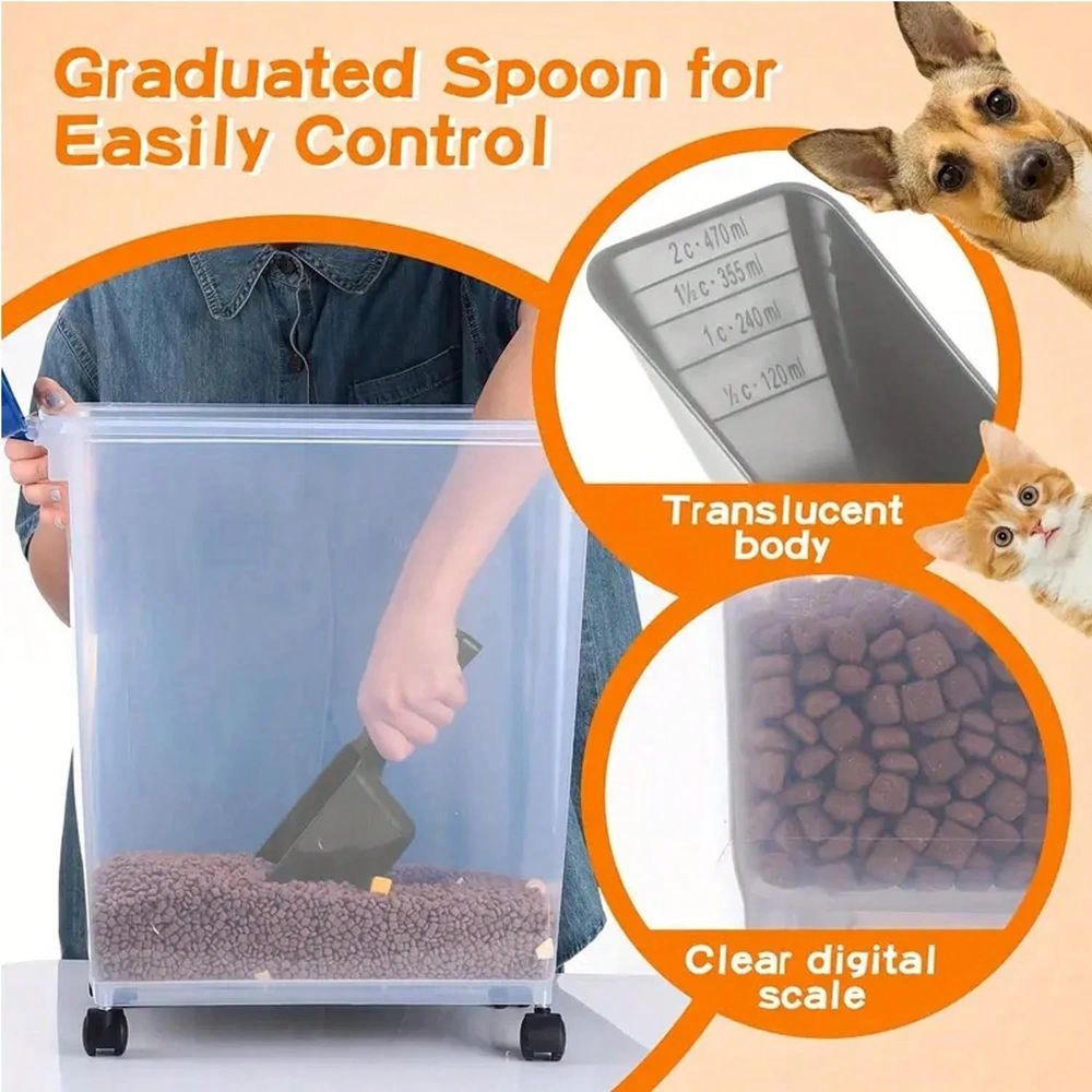حاوية تخزين طعام، سعة 30 رطل و - مراجعة Food Storage For Dog وسعره
