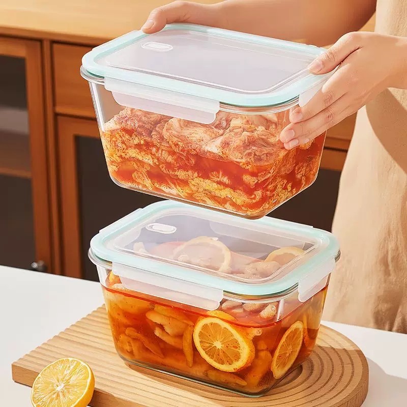 حاوية زجاجية كبيرة السعة لتخزي - مراجعة Food Storage Meal Prep وسعره