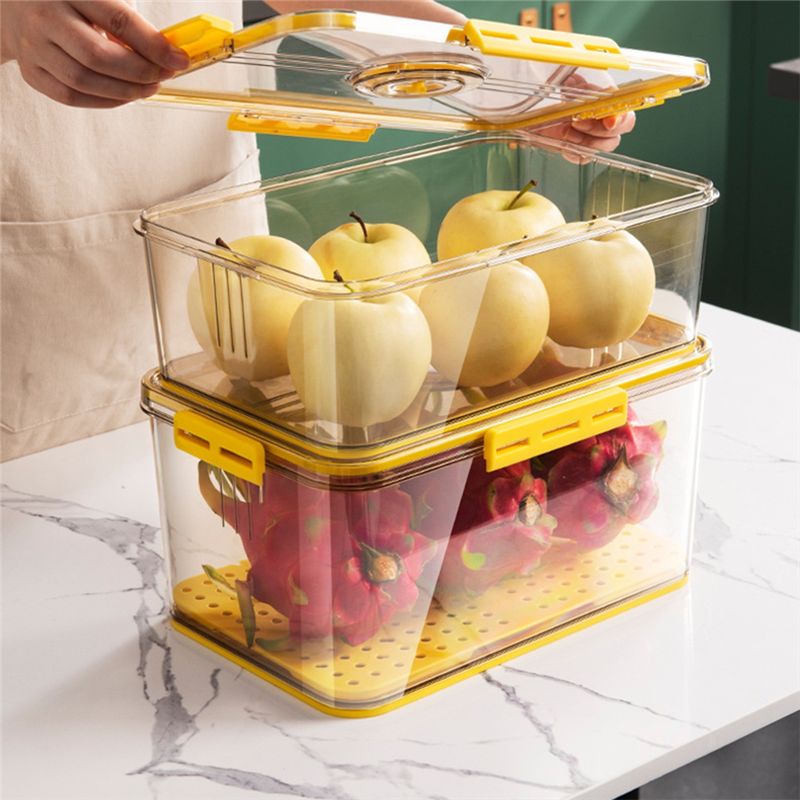 صندوق تخزين الطعام في الثلاجة  - مراجعة Food Storage Yellow وسعره