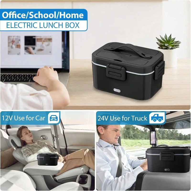 صندوق غداء كهربائي مُدفأ بقوة  - مراجعة Portable Food Warmer وسعره