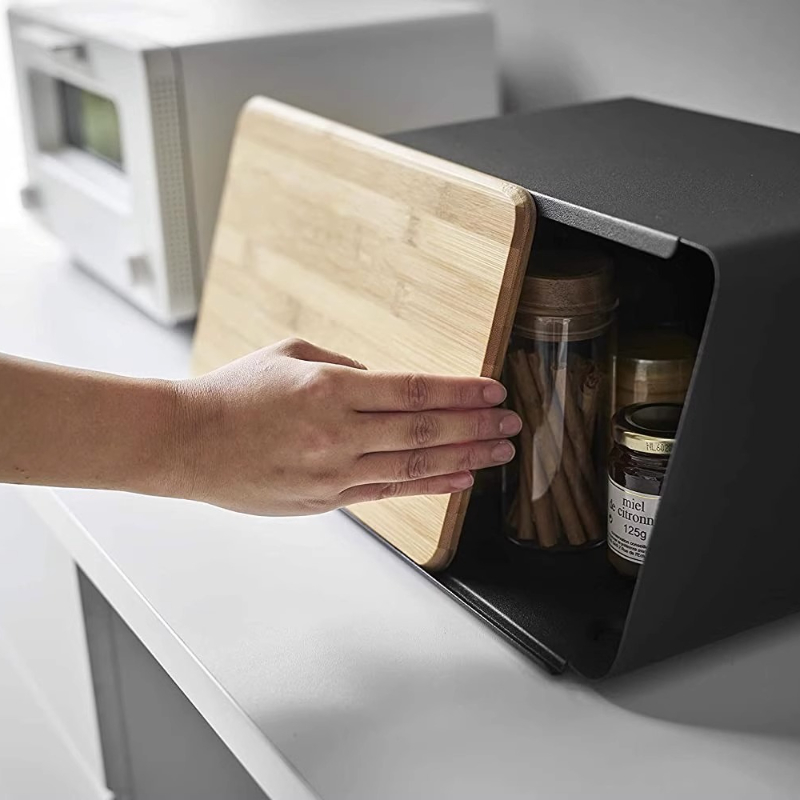 صندوق خبز من الخيزران لتخزين ا - مراجعة Food Storage In Pantry وسعره