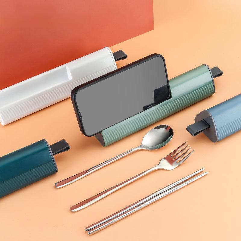 طقم أدوات مائدة محمول من الفول - مراجعة Stainless Lunch Box وسعره