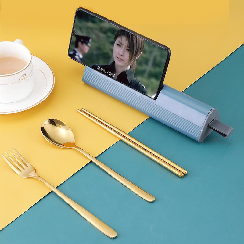 طقم أدوات مائدة محمول من الفول - مراجعة Stainless Lunch Box وسعره