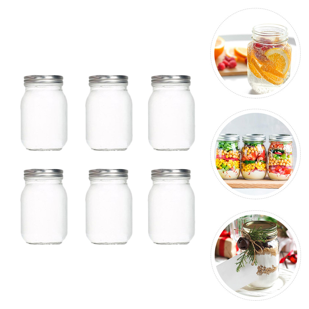 6 قطع من الأوعية الزجاجية الشف - مراجعة Food Storage Jars وسعره