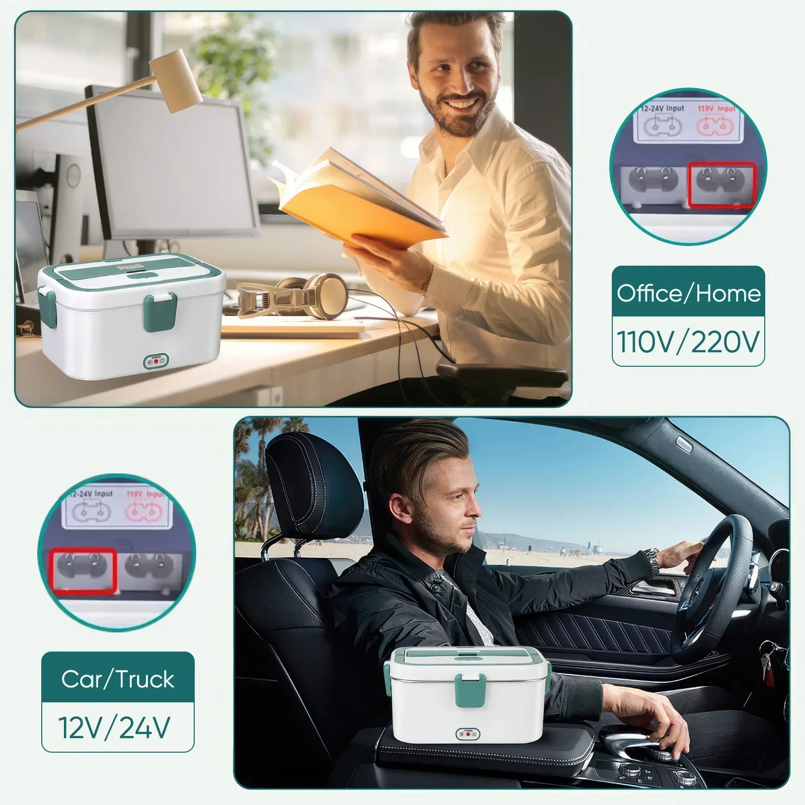 صندوق غداء كهربي جهاز تسخين ال - مراجعة Portable Food Warmer وسعره