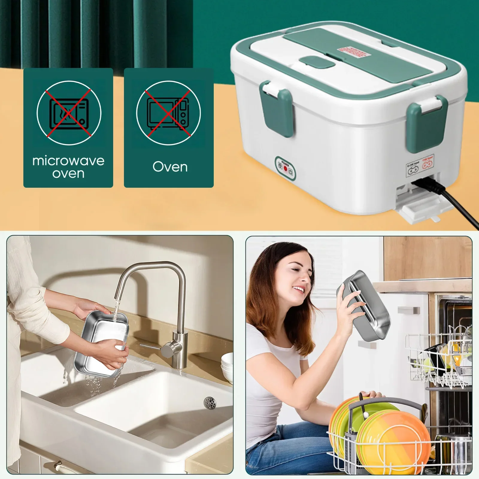 صندوق غداء كهربي جهاز تسخين ال - مراجعة Portable Food Warmer وسعره