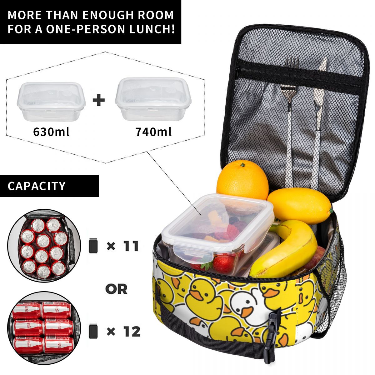 حقيبة غداء معزولة حراريًا على  - مراجعة Food Storage Yellow وسعره