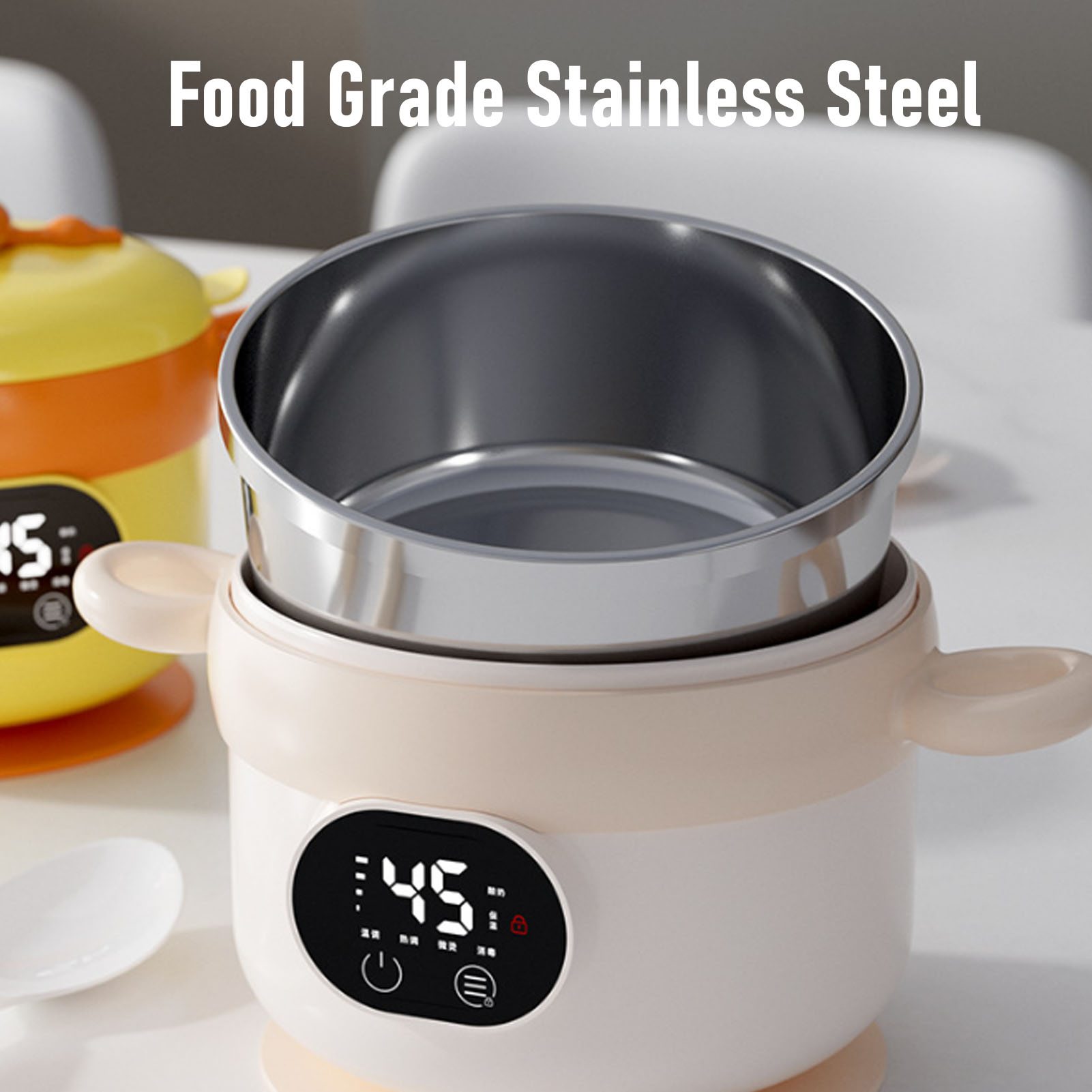 وعاء تسخين الطعام الكهربائي، ص - مراجعة Stainless Lunch Box وسعره