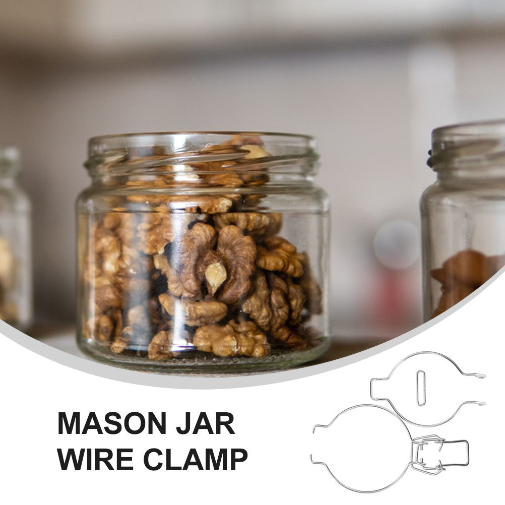 12 قطعة مشابك سلكية للبرطمانات - مراجعة Food Storage Jars وسعره