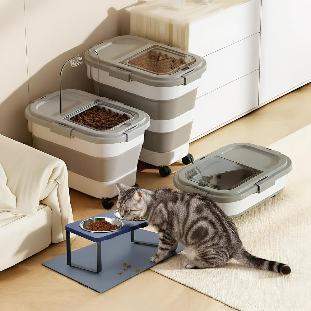 حاوية تخزين طعام للكلاب/القطط  - مراجعة Food Storage For Dog وسعره