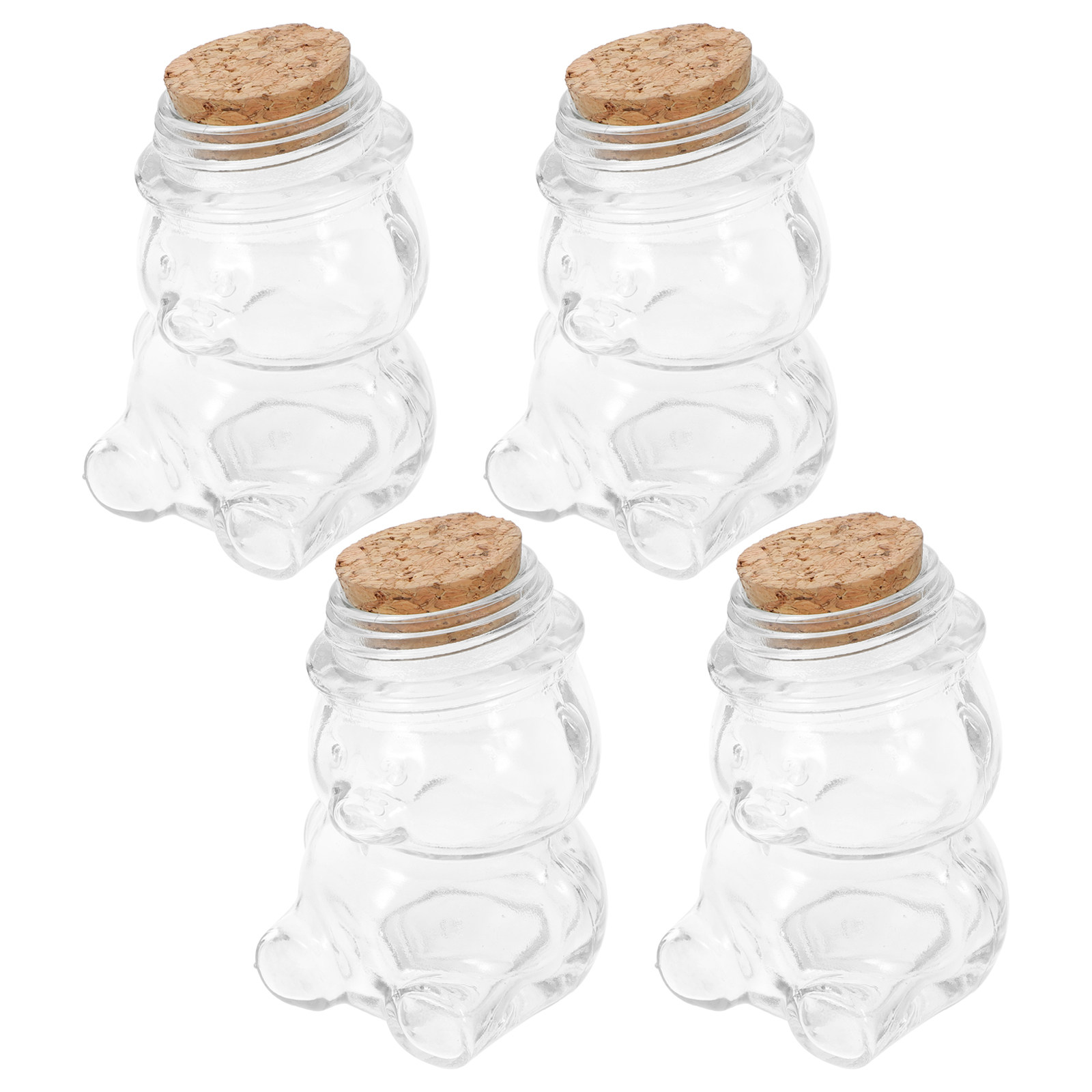 طقم من 4 أوعية زجاجية شفافة مح - مراجعة Food Storage Jars وسعره