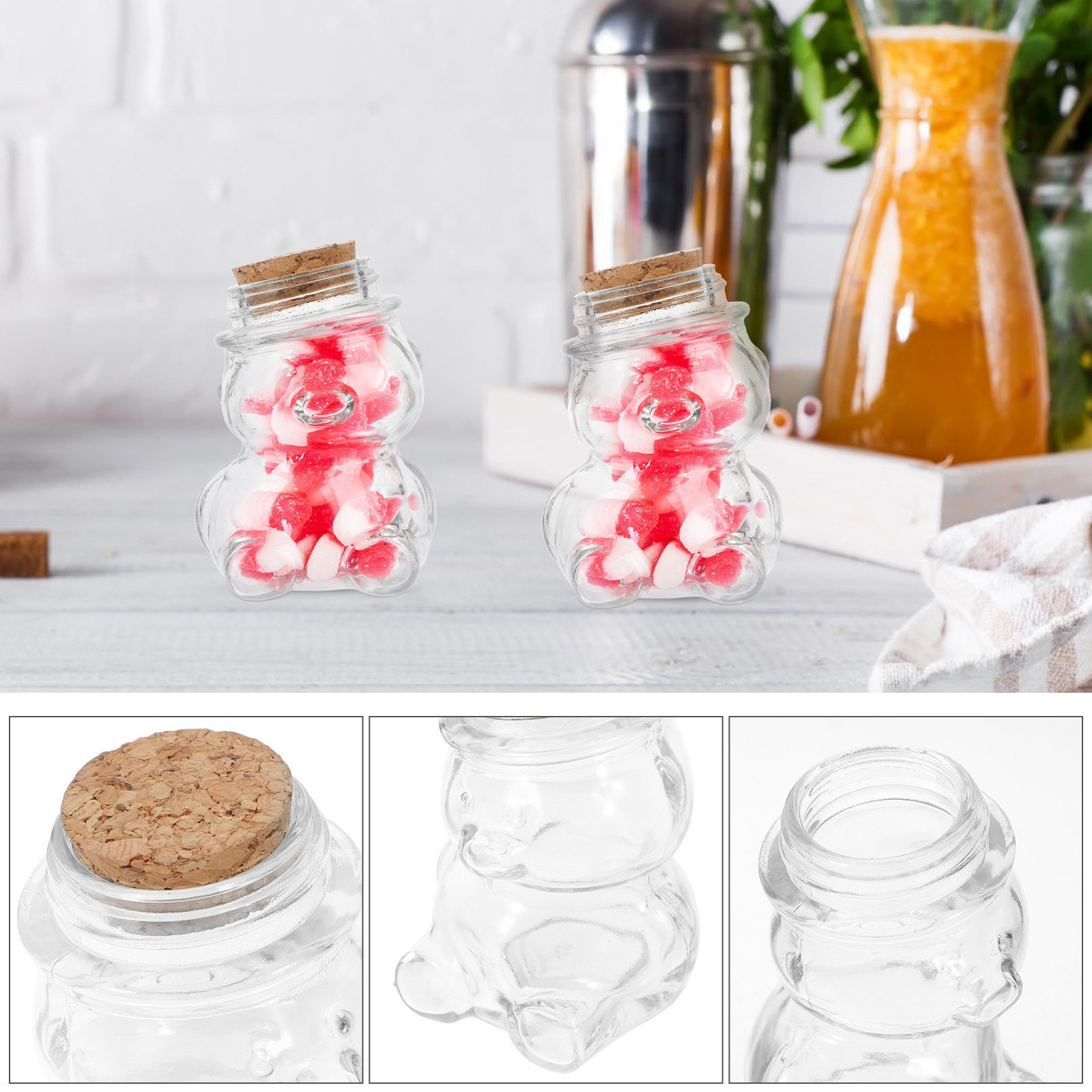 طقم من 4 أوعية زجاجية شفافة مح - مراجعة Food Storage Jars وسعره