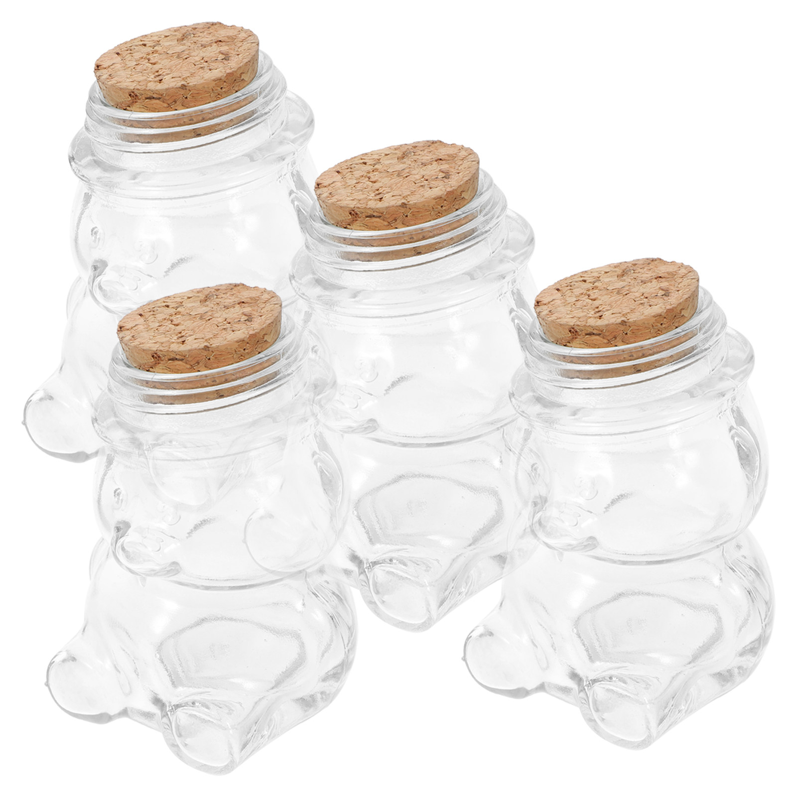 طقم من 4 أوعية زجاجية شفافة مح - مراجعة Food Storage Jars وسعره