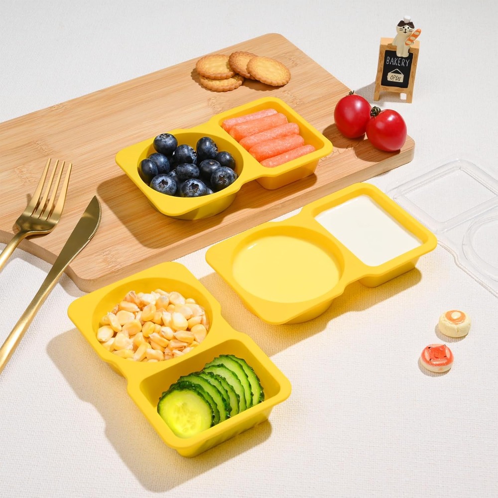 حاويات بلاستيكية للوجبات الخفي - مراجعة Food Storage Yellow وسعره