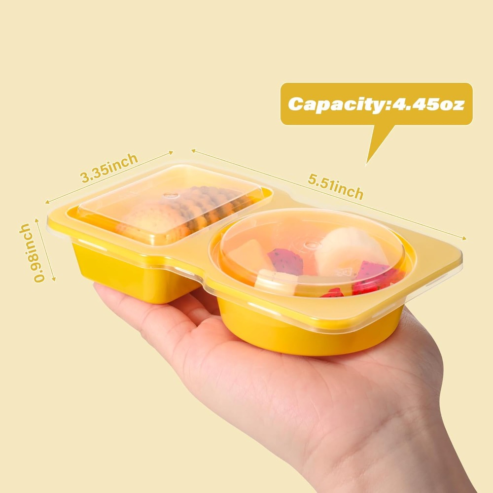 حاويات بلاستيكية للوجبات الخفي - مراجعة Food Storage Yellow وسعره
