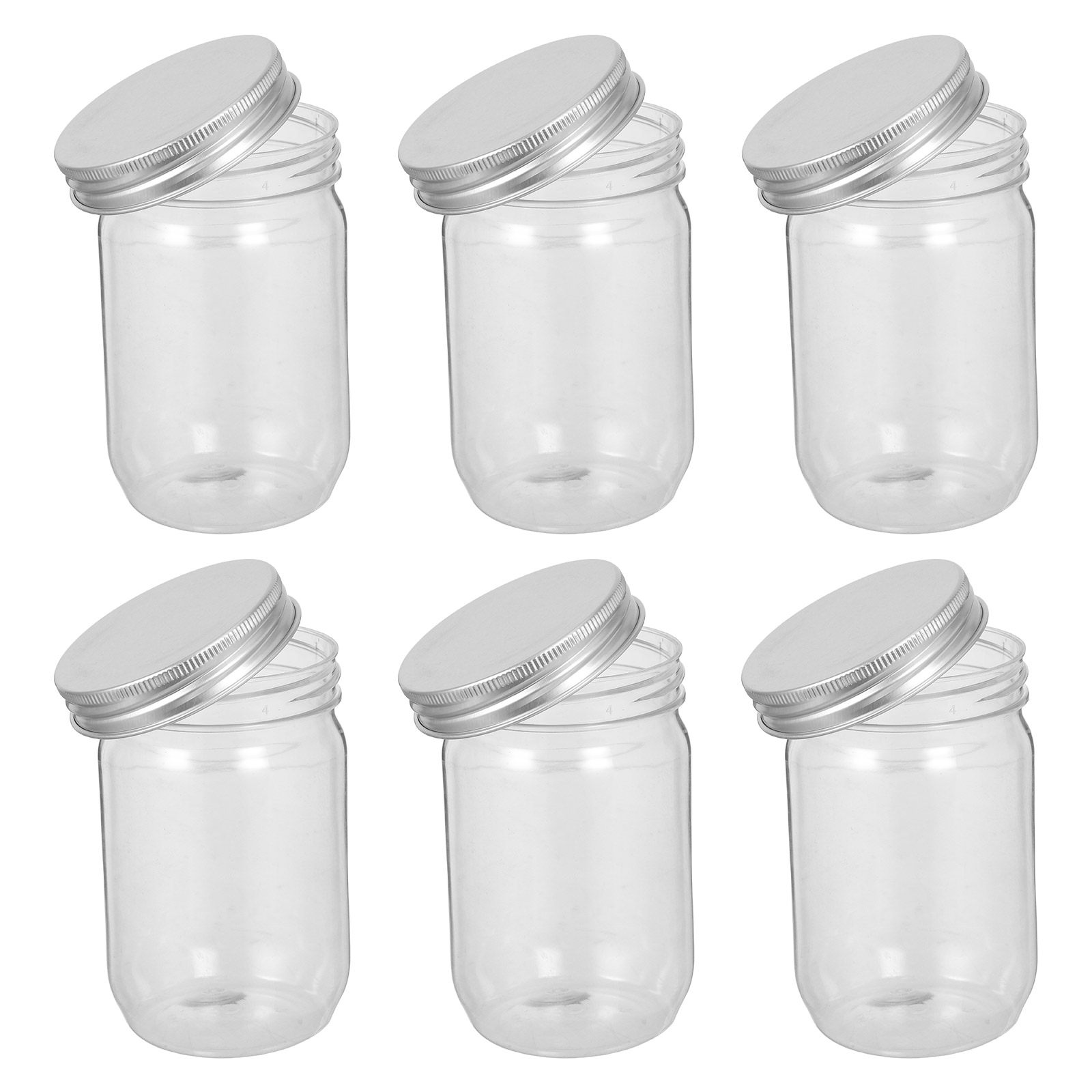6 قطع من أوعية ميسون البلاستيك - مراجعة Food Storage Jars وسعره